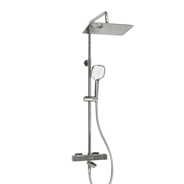 Душевая система (стойка) с термостатом WasserKRAFT Thermo A199.069.065.087.CH хромоникель фото