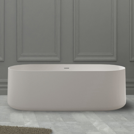 Ванна из искусственого камня Abber Stein AS9607 170x75 белая матовая фото