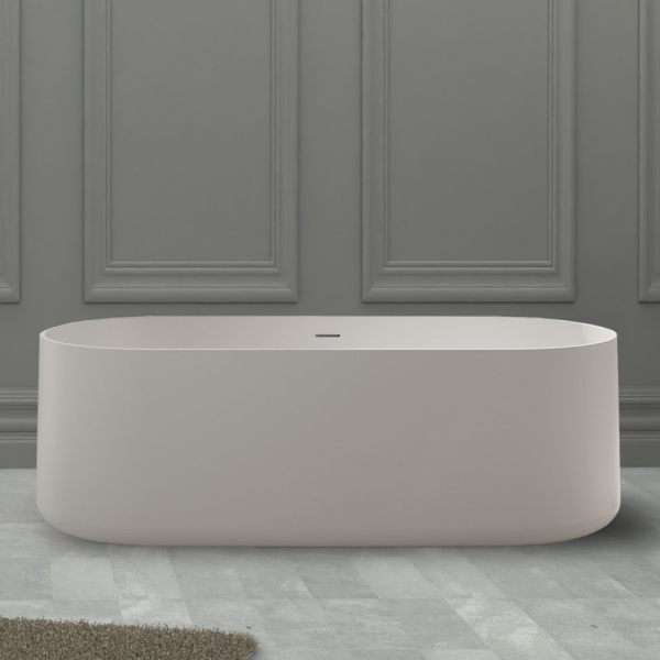 Ванна из искусственого камня Abber Stein AS9607 170x75 белая матовая фото