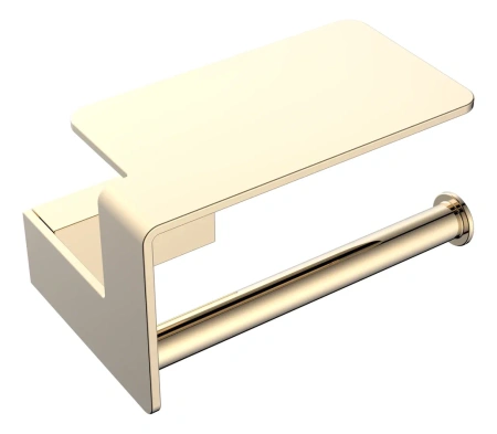 Держатель для туалетной бумаги с полочкой Boheme Q 10941-G фото