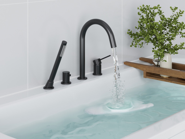 Смеситель для ванны врезной Timo Saona 2320/03Y Черный фото