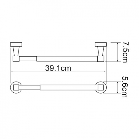 Держатель бумажных полотенец WasserKRAFT Isen K-4091 32 см фото
