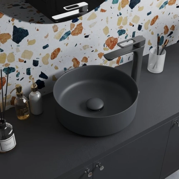 Донный клапан для раковины без перелива Iddis Optima Home OPHGM00i88 серый фото