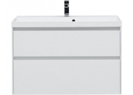 Тумба с раковиной Aquanet Гласс 100 00242526 фото