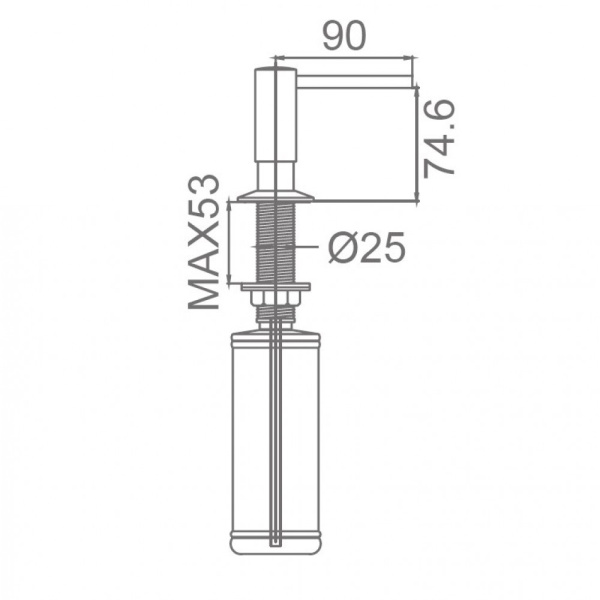 Дозатор для жидкого мыла Milacio Castellon Ceramic MC.931.CR хром фото