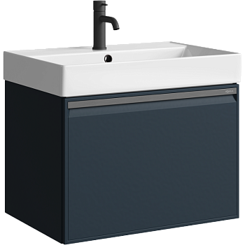 Тумба под раковину Aqwella Pure 66 PUR0165GRM серая фото