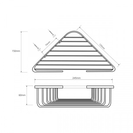 Мыльница настенная Bemeta Cytro 102308122 фото