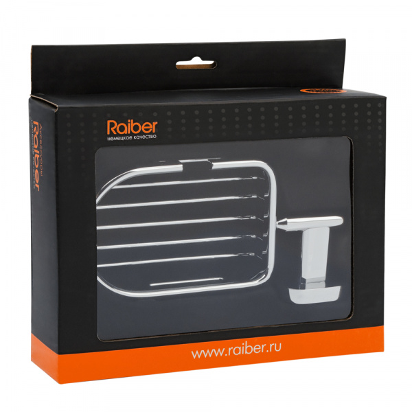 Мыльница настенная металлическая Raiber R50100 R50106 фото
