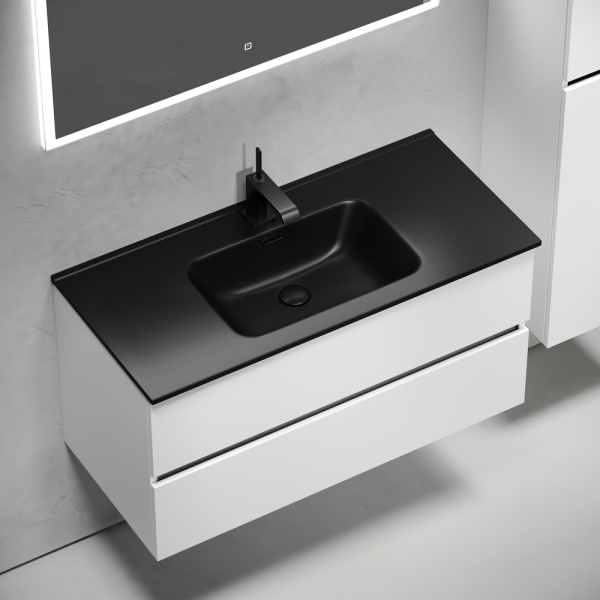 Тумба под раковину Sancos Urban UR100W белый глянец фото