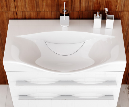 Тумба с раковиной Aqwella 5 Stars Milan 80 Mil.01.08/2n/W фото