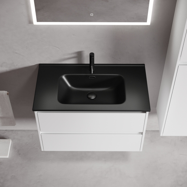 Тумба под раковину Sancos Libra LB80W белая фото