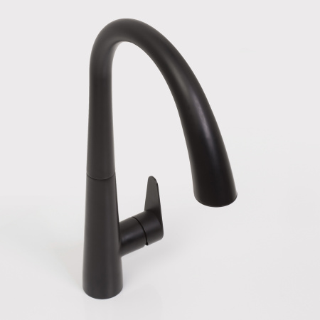 Смеситель для кухни с выдвижной лейкой WasserKRAFT A8667 черный матовый фото