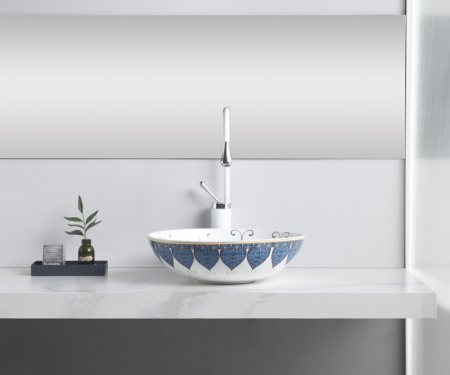 Накладная раковина Bronze de Luxe Lotos 5008 40x40 фото