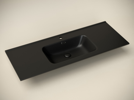 Раковина Ceramica Nova Element CN7006MB 121x46 черная матовая фото