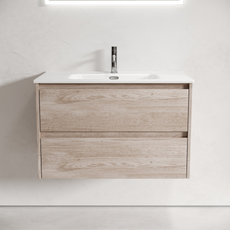 Тумба под раковину Sancos Libra LB80EG дуб галифакс натуральный фото