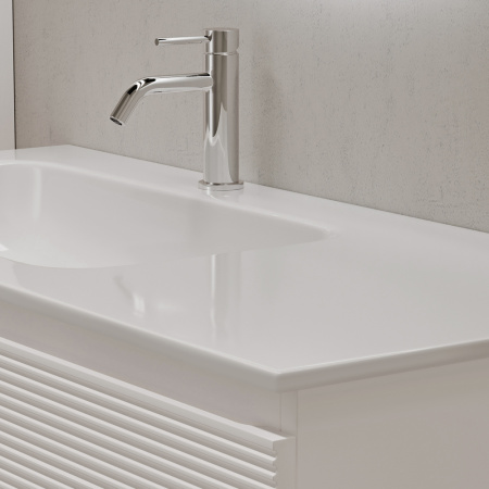 Тумба под раковину Sancos Folk FL100LW белая, левая фото