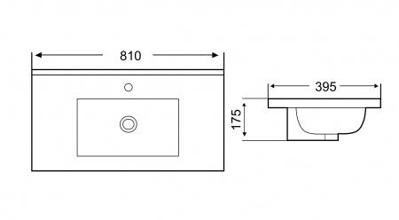 Раковина WeltWassaer Deilbach DEILBACH 7517-80 80 см фото