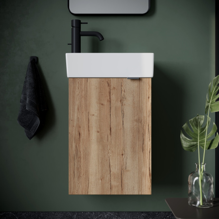 Тумба под раковину Sancos Mini MN35EGL дуб галифакс натуральный фото