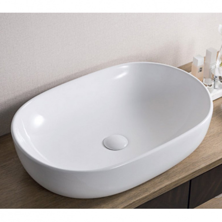 Накладная раковина BelBagno BB1084 60х42 белая глянцевая фото