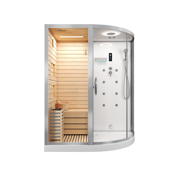 Душевая кабина с сауной Cerutti SPA Lugano White L CT8345 180x110 фото