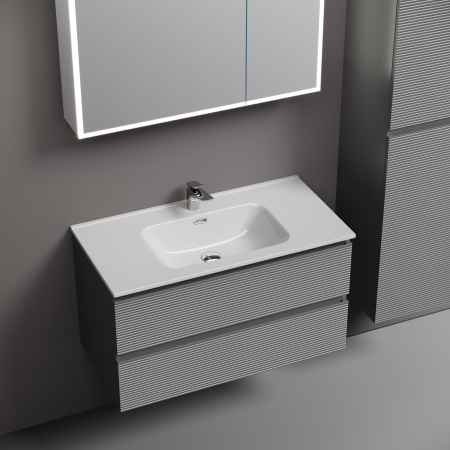 Тумба под раковину Sancos Folk FL90ES Ergraut soft фото