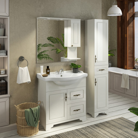 Шкаф-пенал Comforty Севилья-35 слоновая кость фото