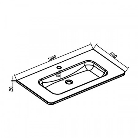 Раковина Vincea Alba VCB-1RA100W фото