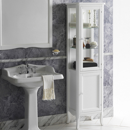 Шкаф-пенал с витриной Simas Arcade ARMV1 белый фото