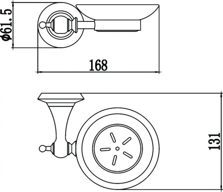 Мыльница настенная Savol 69 S-006959 фото