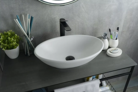 Накладная раковина GID Wm9021 42x32 белая матовая фото