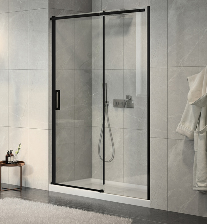 Душевая дверь Jacob Delafon Contra Black 120 E22C120-BL черная фото