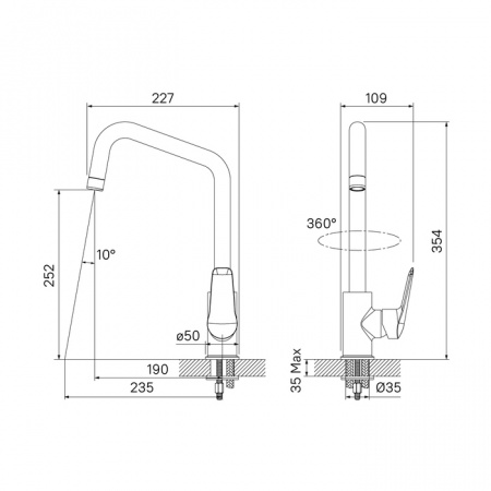 Смеситель для кухни Iddis Torr TORSBL0i05 фото