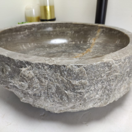 Накладная раковина из оникса Erozy Grey EO-00574 (43*41*15см) фото