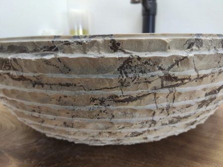 Раковина из мрамора Indo Bowl Marmo Champur Medium DM-00265 фото
