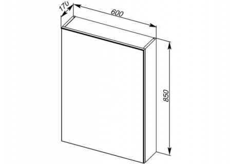 Зеркало-шкаф Aquanet Мадейра 60 00183064 фото