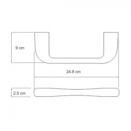 Полотенцедержатель WasserKRAFT Berkel К-6832 24,8 см фото