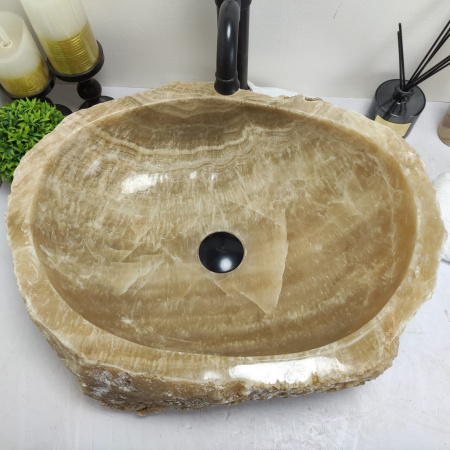 Накладная раковина из оникса Erozy Sunset EO-00518 (56*44*15см) фото