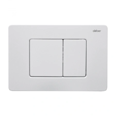 Кнопка смыва Abber AC0120MW белая матовая фото