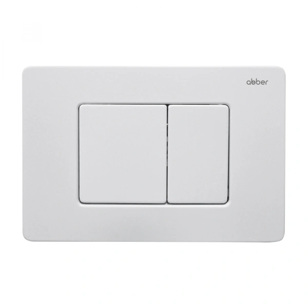 Кнопка смыва Abber AC0120MW белая матовая фото