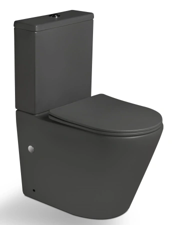 Унитаз напольный безободковый с функцией биде SantiLine SL-5014MG фото