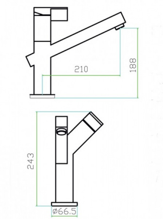 Смеситель для кухни Zorg Inox Lumen SZR-1008 фото