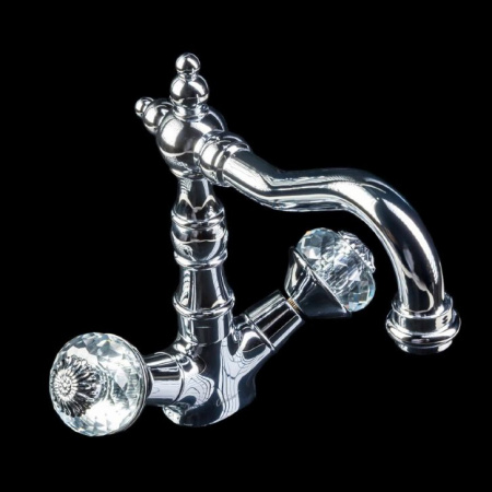 Высокий смеситель для раковины двухвентильный Boheme Flora 272-FL фото