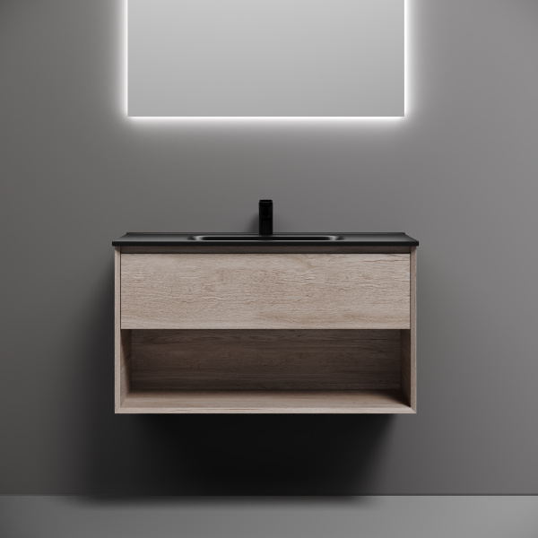 Тумба под раковину Sancos Marmi 1.0 MR1.090EG дуб галифакс натуральный фото