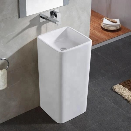 Напольная раковина CeramaLux P7005L 40х40 фото