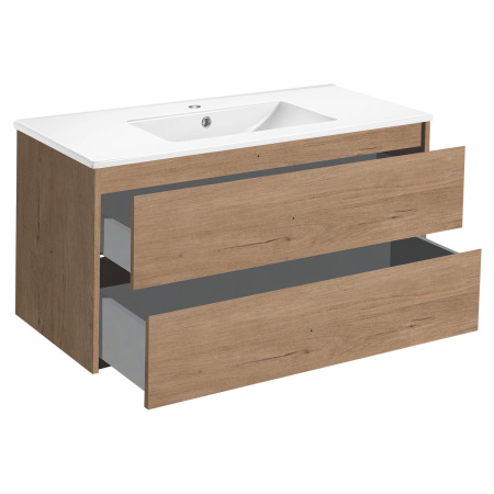 Тумба под раковину Vincea Gio VMC-2G100NO N.Oak 100 см фото