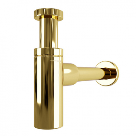 Сифон для раковины WasserKRAFT Sauer A173 глянцевое золото фото