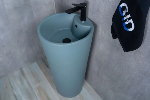 Напольная раковина Gid Nb131gm (зеленая хаки) фото