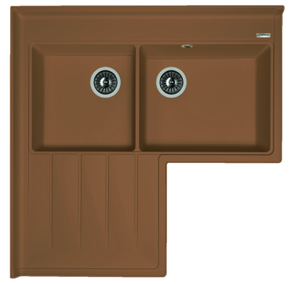 Кухонная мойка АДРИЯ Florentina 20.380.L0960 коричневый фото