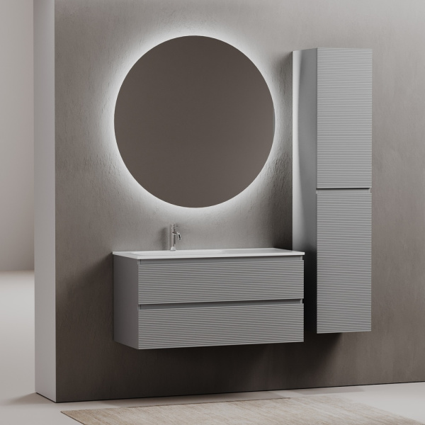 Тумба под раковину Sancos Folk FL100LES Ergraut soft фото