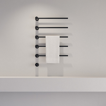 Электрический полотенцесушитель Abber Charme AH4005MB черный матовый фото